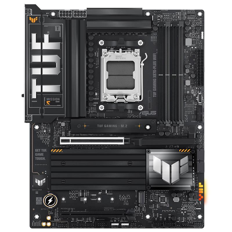 ASUS TUF GAMING X870-PLUS WIFI DDR5 8000MHZ 1XHDMI 2XUSB4 4XM.2 AM5 ATX (AMD AM5 9000/8000/7000 SERİLERİ İLE UYUMLU)