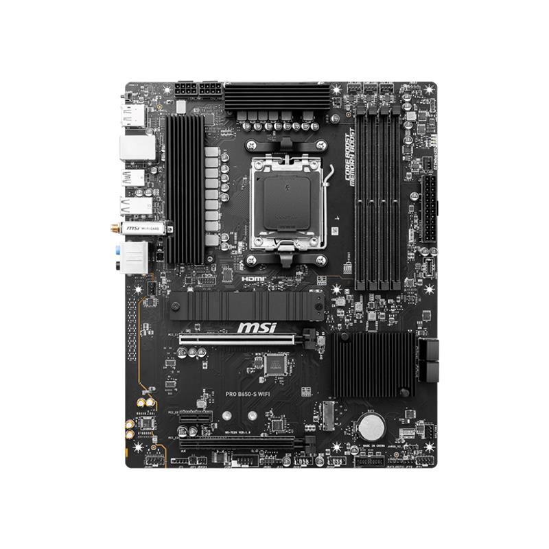 MSI PRO B650-S WIFI DDR5 7200MHZ 1XHDMI 1XDP USB 3.2 M.2 ATX AM5 (AMD AM5 9000/8000/7000 SERİLERİ İLE UYUMLU)