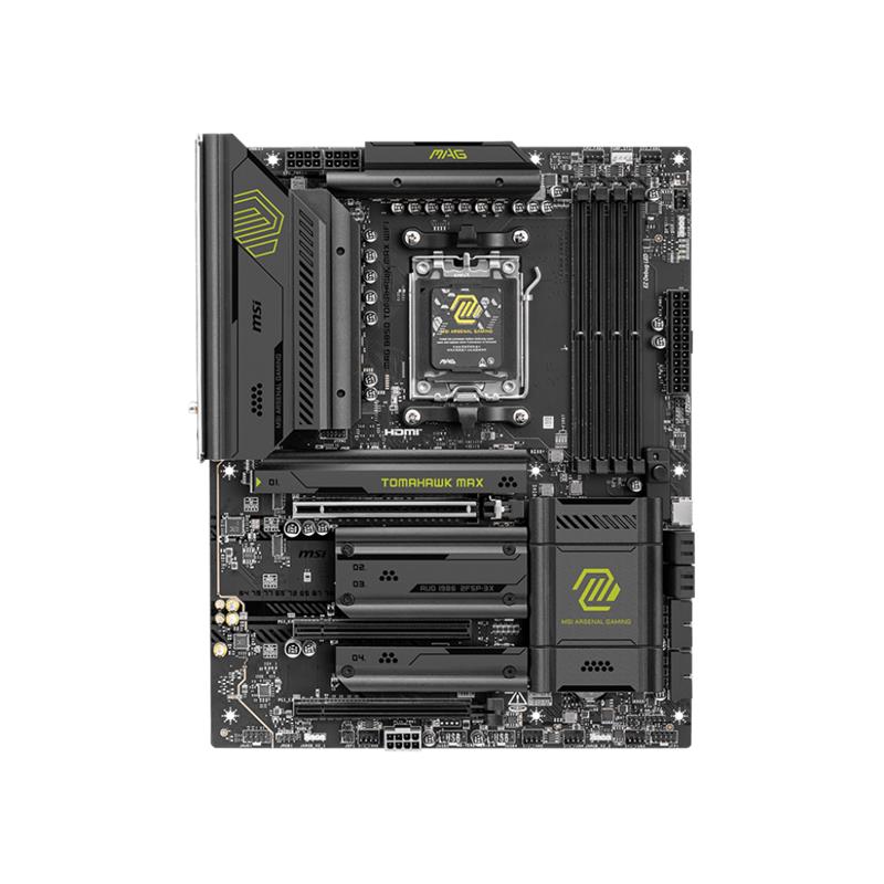 MSI MAG B850 TOMAHAWK MAX WIFI DDR5 8400MT/S 1XHDMI 4XM.2 ATX AM5 (AMD AM5 9000/8000/7000 SERİLERİ İLE UYUMLU)