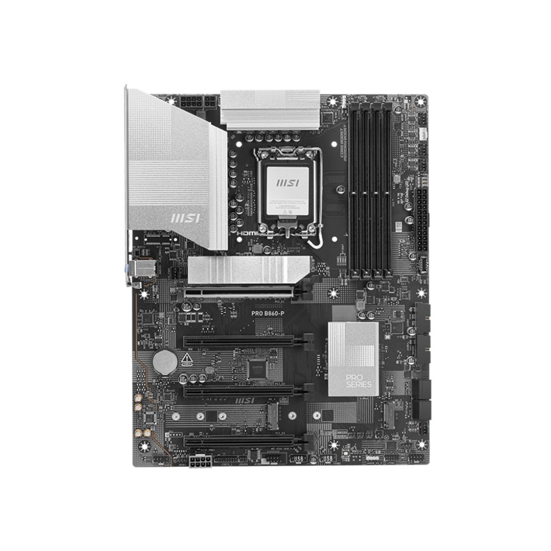 MSI PRO B860-P DDR5 8800MT/S 1XHDMI 1XDP 3XM.2 ATX 1851P (INTEL ULTRA PROCESSORS SERIES 2)