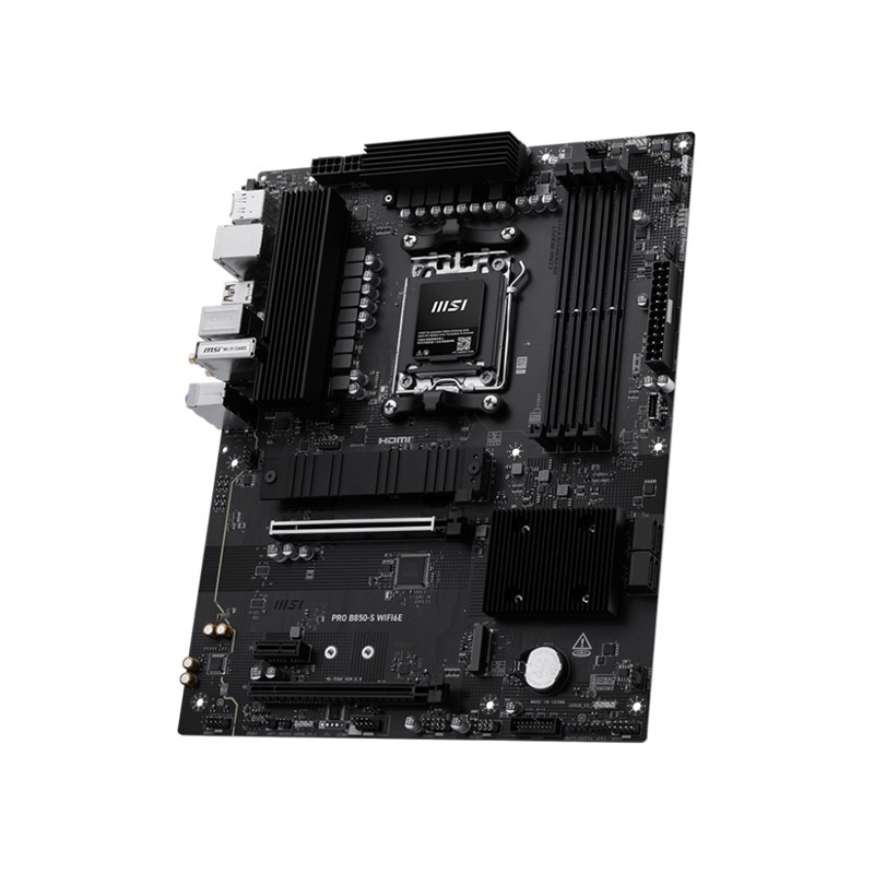 MSI PRO B850-S WIFI6E DDR5 8200MT/S 1XHDMI 1XDP 2XM.2 AM5 ATX (AMD AM5 9000/8000/7000 SERİLERİ İLE UYUMLU)