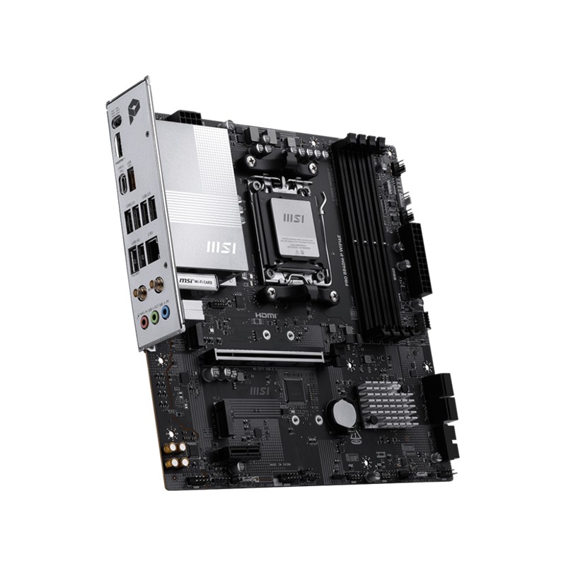 MSI PRO B840M-P WIFI6E DDR5 8000MT/S 1XHDMI 2XM.2 USB-C AM5 MATX (AMD AM5 9000/8000/7000 SERİLERİ İLE UYUMLU)