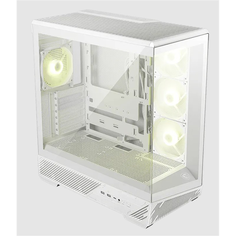 MSI MAG PANO 130R PZ TEMPERLİ CAM 3X120MM REVERSE ARGB 1X120MM ARGB FAN ATX PANORAMİK GAMİNG BİLGİSAYAR KASASI