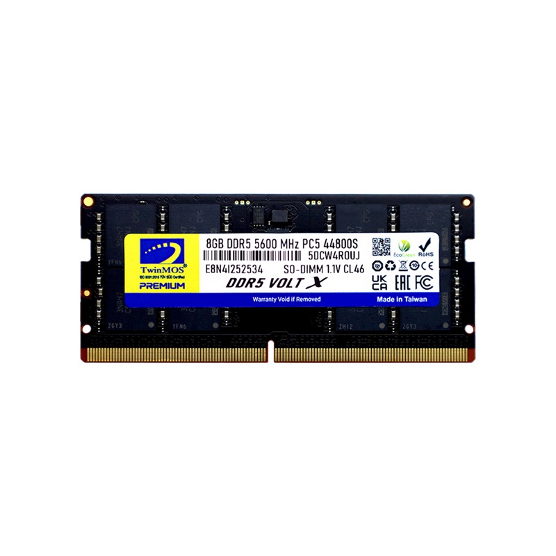 8 GB DDR5 5600MHZ TWINMOS NB TMD58GB5600S46