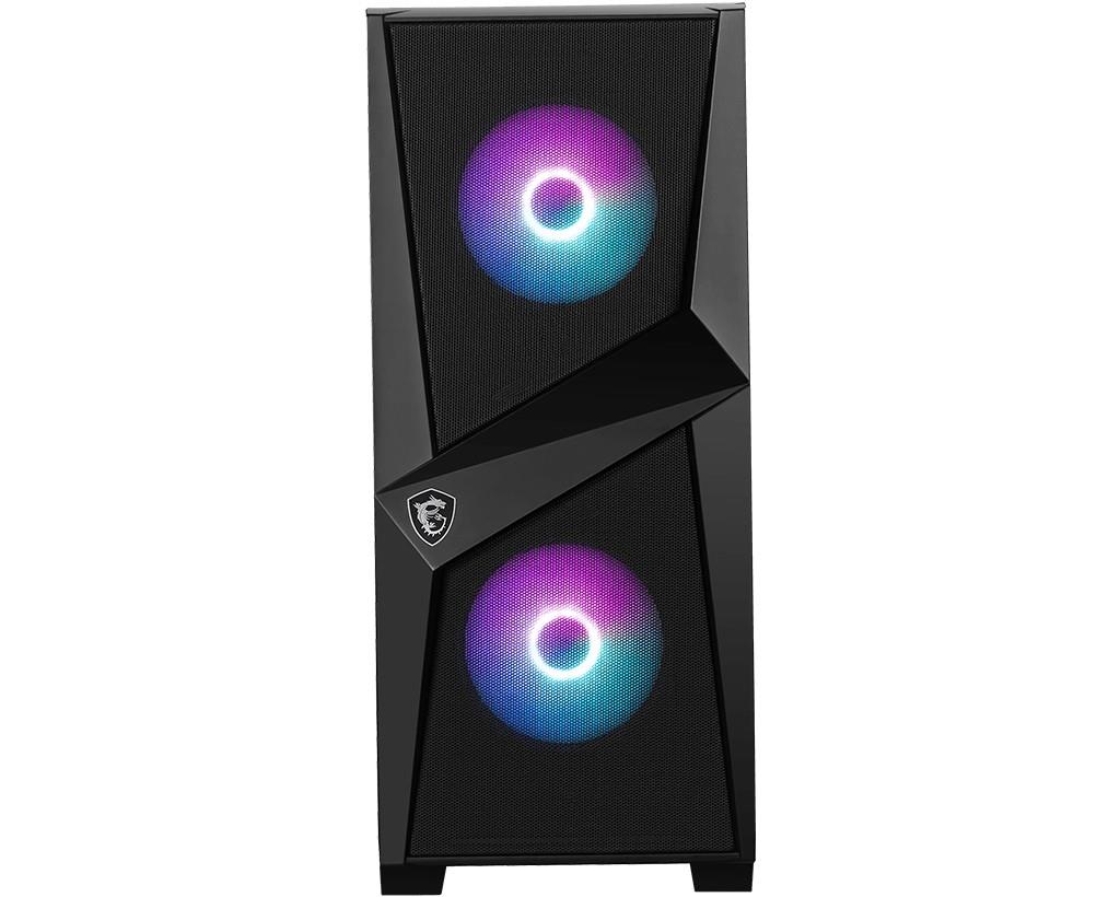 MSI MAG FORGE 100R TEMPERLI CAM ARGB PSU YOK 2X120MM 1X120MM GAMING ATX KASA SİYAH