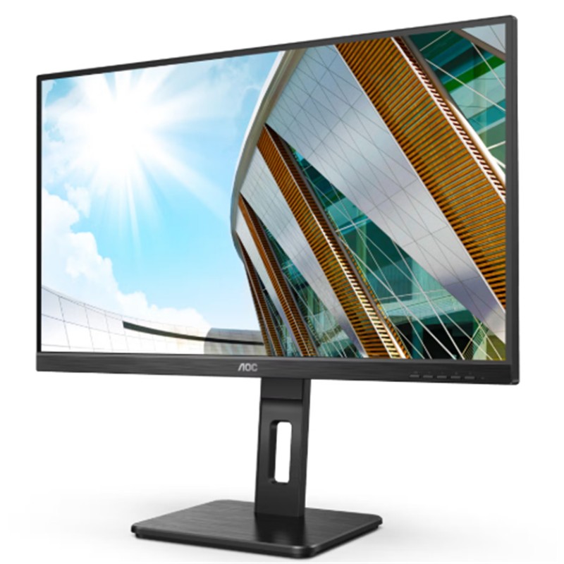 27 AOC Q27P2Q IPS 4MS 75MHZ 1XVGA 1XHDMI 1XDP 1XDVI 2K QHD 2560X1440 HOPARLÖR YÜKSEKLİK AYARI PIVOT VESA SİYAH
