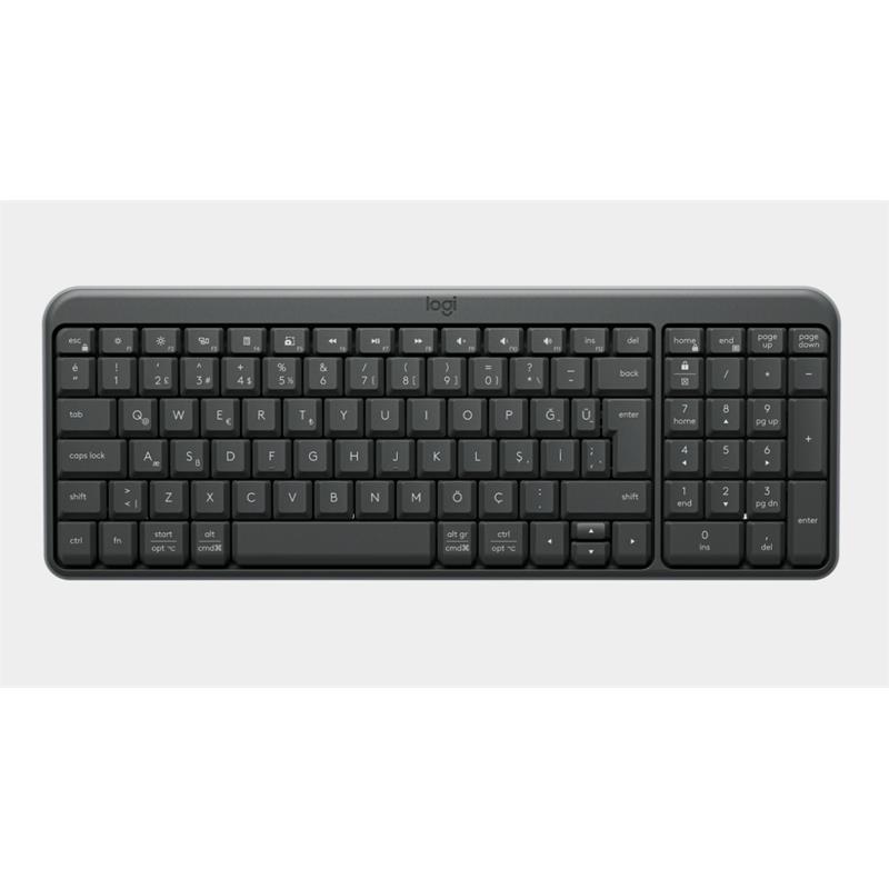 LOGITECH K250 TAM BOYUTLU KOMPAKT BLUETOOTH TÜRKÇE Q KLAVYE GRİ 920-013460