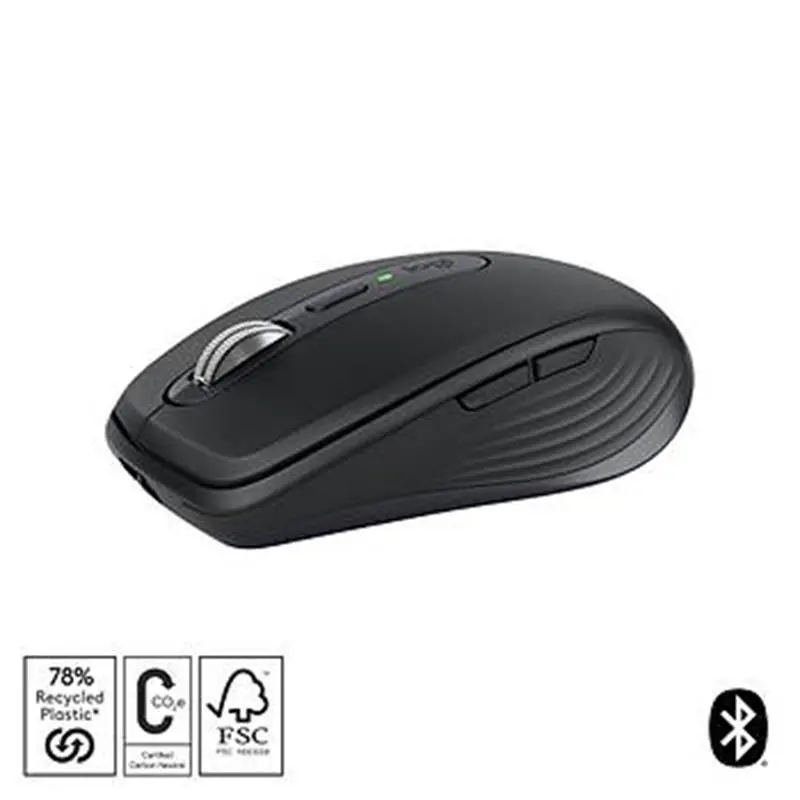 LOGITECH MX ANYWHERE 3S KOMPAKT OPTİK SENSÖRLÜ SESSİZ BLUETOOTH KABLOSUZ MOUSE SİYAH 910-006929