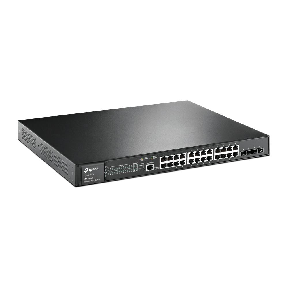 TP-LINK OMADA TL-SG3428MP 24 PORT GIGABIT+4X1GB SFP UPLINK L2+ 384W POE YÖNETİLEBİLİR RACKMOUNT SWITCH