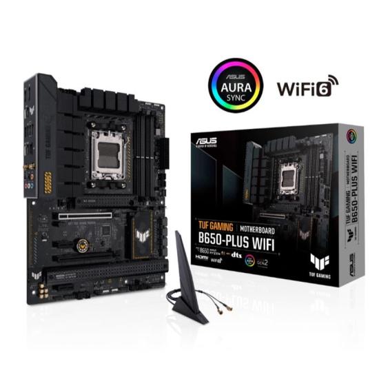ASUS TUF GAMING B650-PLUS WIFI DDR5 6400MHZ 1XHDMI 1XDP 3XM.2 USB 3.2 ATX AM5 (AMD AM5 9000/8000/7000 SERİ İLE UYUMLU)
