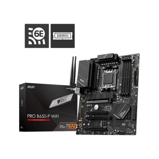 MSI PRO B650-P WIFI DDR5 6000MHZ 1XHDMI 1XDP 2XM.2 USB 3.2 ATX AM5 (AMD AM5 9000/8000/7000 SERİLERİ İLE UYUMLU)