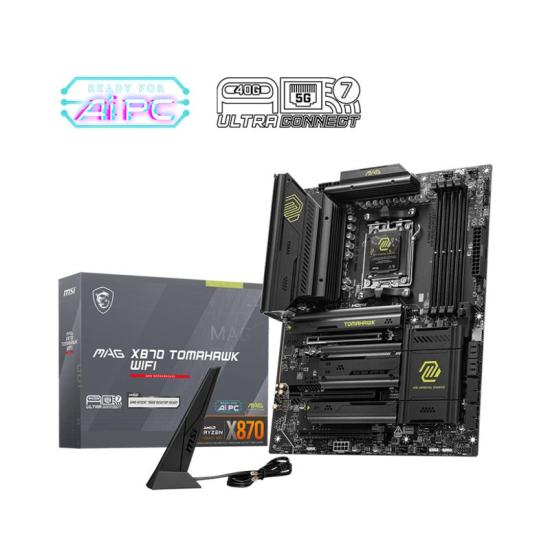 MSI MAG X870 TOMAHAWK WIFI DDR5 8400MT/S 1XHDMI 2XUSB4 4XM.2 ATX AM5 (AMD AM5 9000/8000/7000 SERİLERİ İLE UYUMLU)