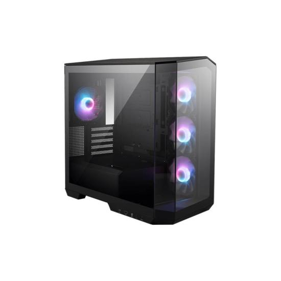 MSI MAG PANO M100R PZ TEMPERLİ CAM ARGB PSU YOK 3X120MM 1X120MM FAN GAMING MATX KASA SİYAH
