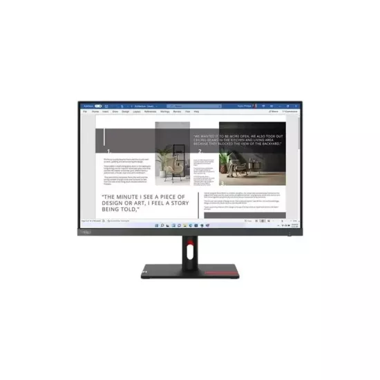 27 LENOVO S27I-30 THINKVISION 63DFKAT4TK FHD 4MS 100HZ HDMI+VGA WLED MONITOR (3 YIL GARANTİ)