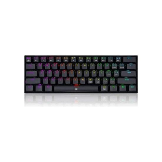 REDRAGON K630 RGB DRAGONBORN BLUE SWITCH %60 Q TR MEKANİK OYUNCU KLAVYESİ SİYAH