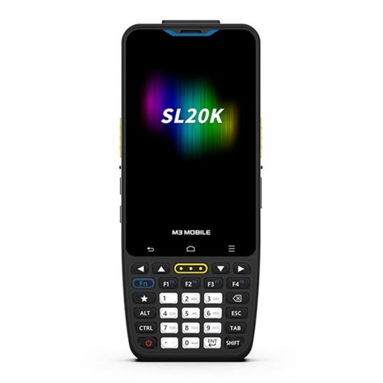M3 MOBILE SL20K X/W 2D KAREKOD ANDR.13 4GB/64GB 13MP WIFI+BLUET. 4’’ TUŞLU EKRAN EL TERMİNALİ (KILIF+E.KORUYUCU)