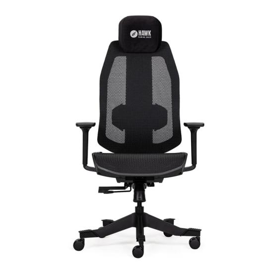 HAWK GAMING CHAIR NOVA FİLELİ SİYAH OYUNCU KOLTUĞU