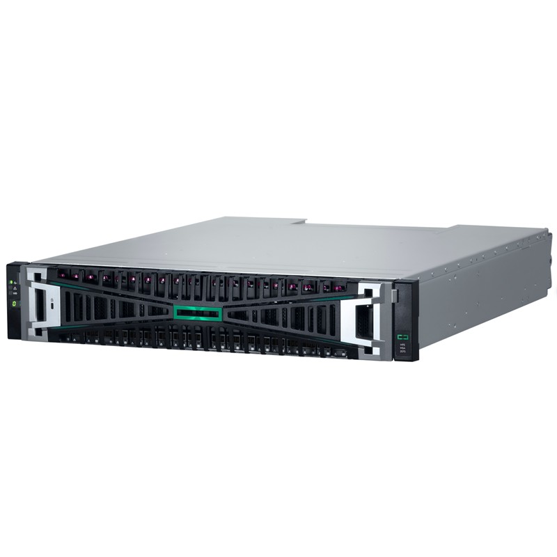 HPE MSA 2070 SFF P79245-B25 2X32GB FC 4-PORT CONTROLLER 12X1.92TB SSD 4X32GB SFP FC XCVR 23TB STORAGE